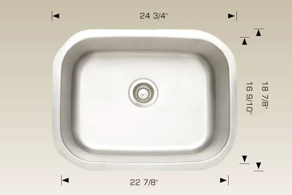 Bosco 207005 Super Series Stainless Steel Kitchen Sink