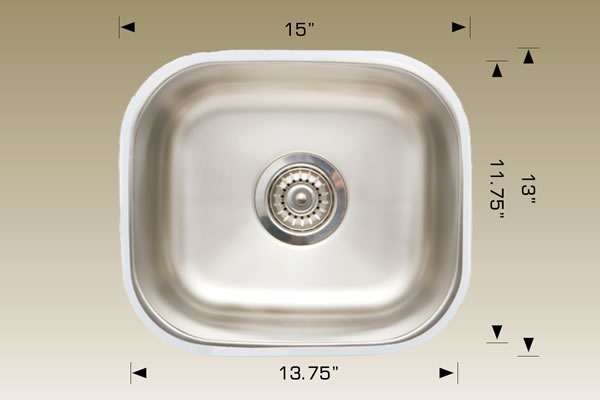 Bosco 207008 Super Series Stainless Steel Kitchen Sink
