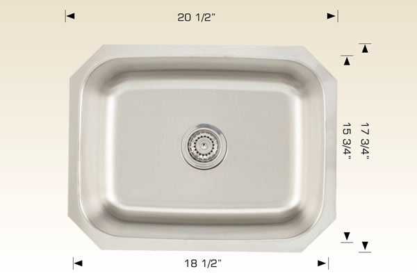 Bosco 207020 Builder Series Stainless Steel Kitchen Sink