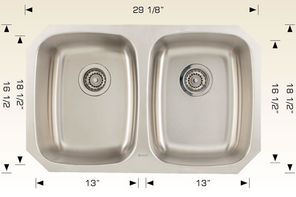Bosco 207022 Builder Series Stainless Steel Kitchen Sink