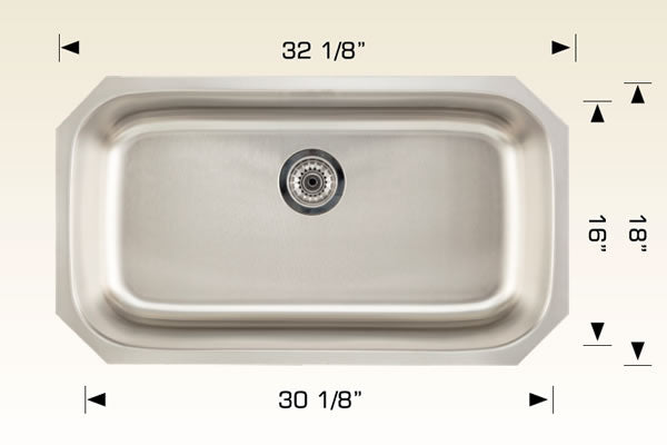 Bosco 207026 Builder Series Stainless Steel Kitchen Sink