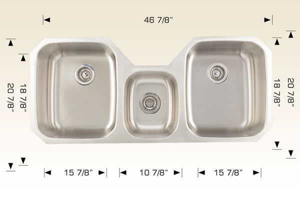 Bosco 207027 Builder Series Stainless Steel Kitchen Sink