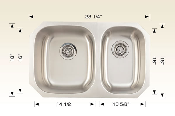Bosco 207028 Builder Series Stainless Steel Kitchen Sink