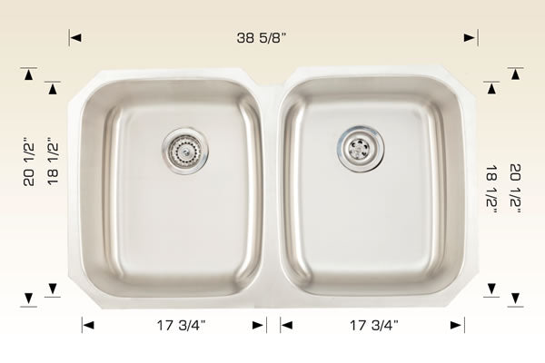 Bosco 207030 Builder Series Stainless Steel Kitchen Sink