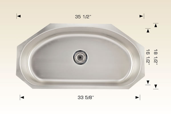 Bosco 207034 Builder Series Stainless Steel Kitchen Sink