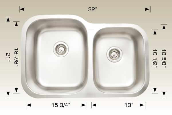 Bosco 207042 Standard Series Stainless Steel Kitchen Sink