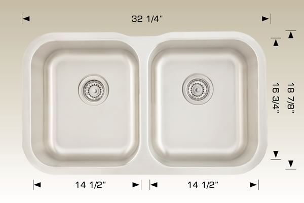 Bosco 207044 Standard Series Stainless Steel Kitchen Sink
