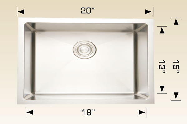 Bosco 208009 Titanium Series Stainless Steel Kitchen Sink