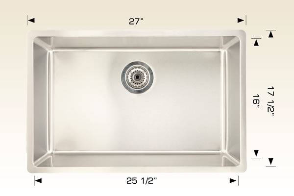 Bosco 208015 Builder Series Stainless Steel Kitchen Sink