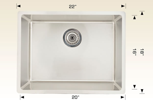 Bosco 208018 Builder Series Stainless Steel Kitchen Sink