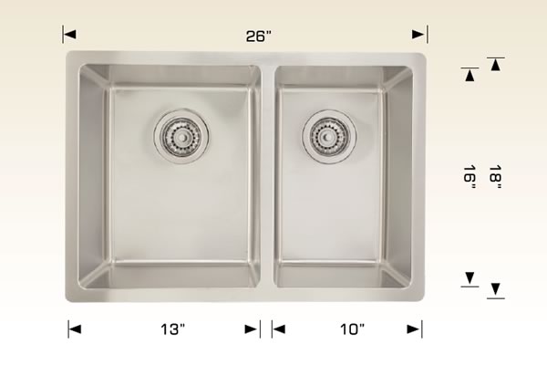Bosco 208020 Builder Series Stainless Steel Kitchen Sink