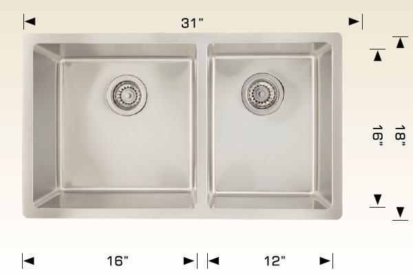 Bosco 208021 Builder Series Stainless Steel Kitchen Sink