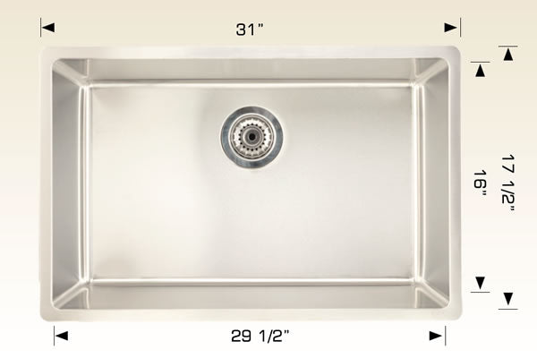 Bosco 208038 Builder Series Stainless Steel Kitchen Sink