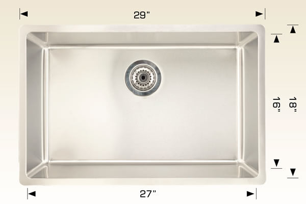 Bosco 208039 Builder Series Stainless Steel Kitchen Sink