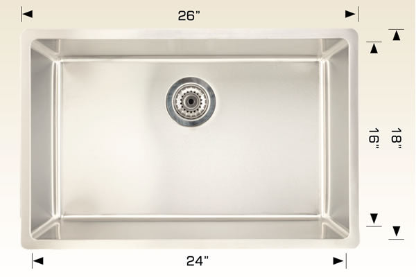 Bosco 208040 Builder Series Stainless Steel Kitchen Sink