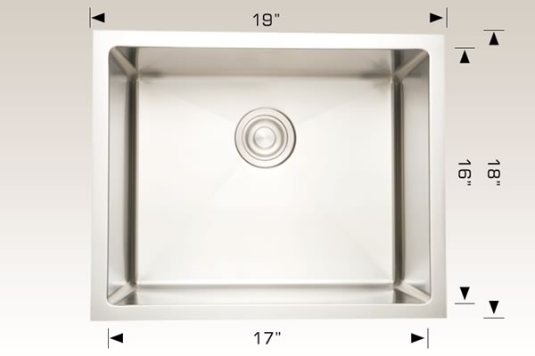 Bosco 201717C Commercial Series Stainless Steel Kitchen Sink