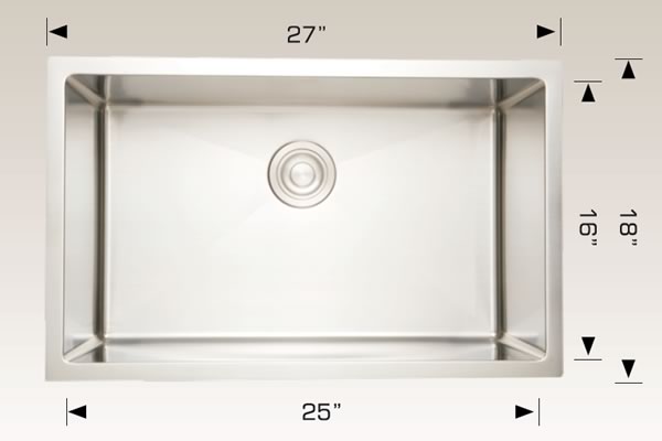 Bosco 202218C Commercial Series Stainless Steel Kitchen Sink