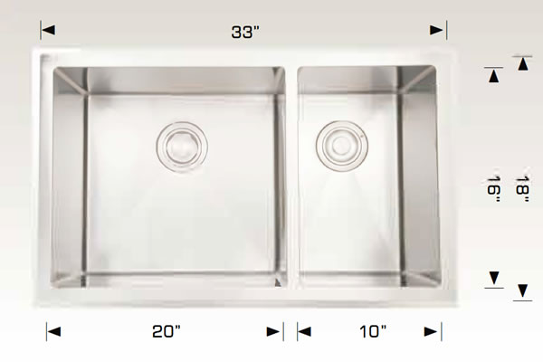 Bosco 203314 Plus Diamond Plus Series Stainless Steel Kitchen Sink