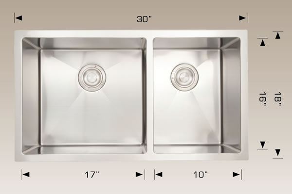Bosco 203317L Plus Deluxe Plus Series Stainless Steel Kitchen Sink