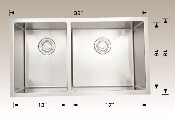 Bosco 203321R Deluxe Series Stainless Steel Kitchen Sink