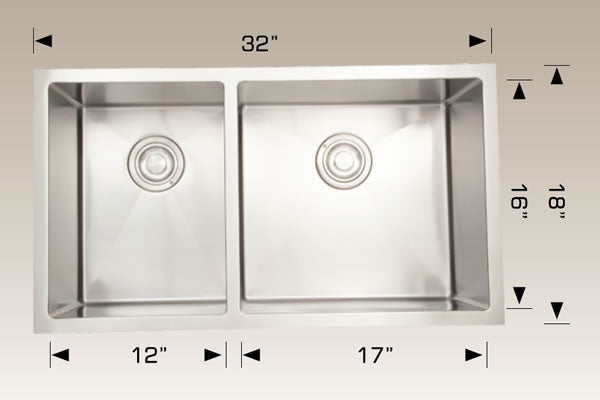 Bosco 203322R Plus Deluxe Plus Series Stainless Steel Kitchen Sink