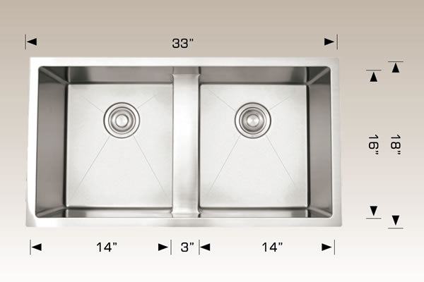 Bosco 203328M3 Plus Deluxe Plus Series Stainless Steel Kitchen Sink