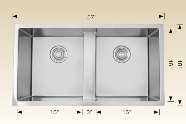 Bosco 203343M3 Titanium Series Stainless Steel Kitchen Sink