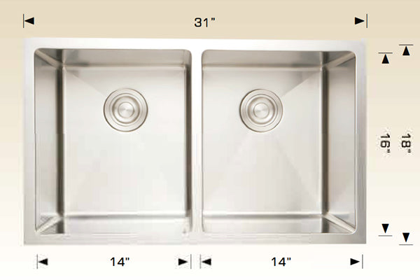 Bosco 203350 Plus Titanium Series Stainless Steel Kitchen Sink