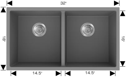Bosco 205155M Granite Series Kitchen Sinks
