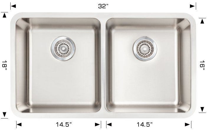 Bosco 207001B Super Series Stainless Steel Kitchen Sink