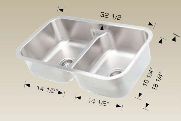 Bosco 207001M Standard Series Stainless Steel Kitchen Sink