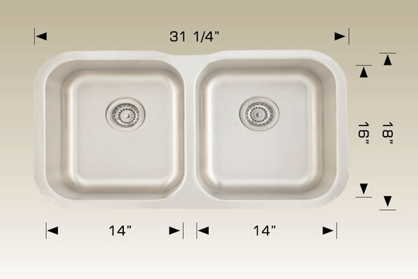 Bosco 207039B Standard Series Stainless Steel Kitchen Sink