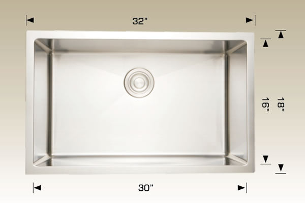Bosco 208003 Plus Standard Plus Series Stainless Steel Kitchen Sink