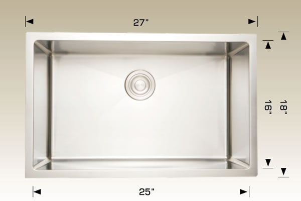 Bosco 208004 Plus Standard Plus Series Stainless Steel Kitchen Sink