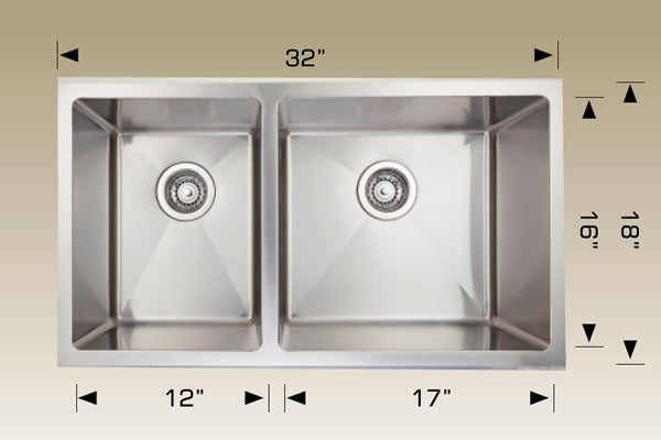 Bosco 208042R Super Series Stainless Steel Kitchen Sink
