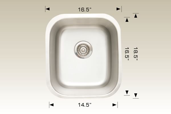 Bosco HU207007 Standard Series Stainless Steel Kitchen Sink