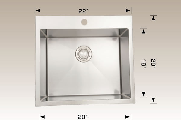 Bosco T202233 Deluxe Series Stainless Steel Kitchen Sink