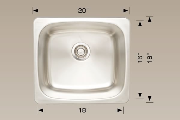 Bosco T207004 Laundry Series Stainless Steel Sink