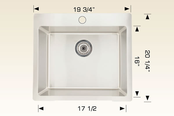 Bosco T208023 Builder Series Stainless Steel Kitchen Sink