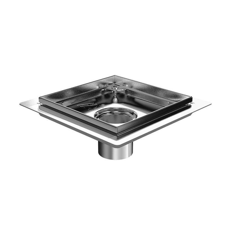 Zitta 4'' x 4'' square Flange Edge SS channel with menbrane