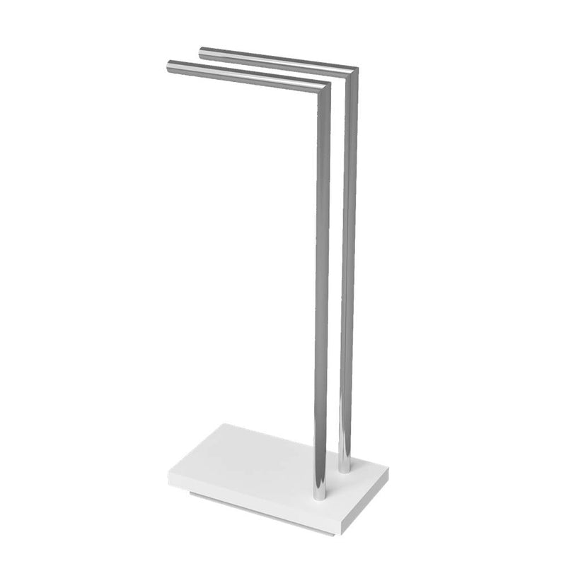 Slik Freestanding towel rack matte white 26 9/16'' x 12 3/16'' x 7  1/16''