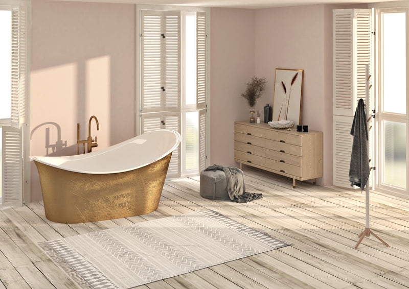 Slik Evora gold tub 72½ x 37 9/16 x 33½ gold OVF