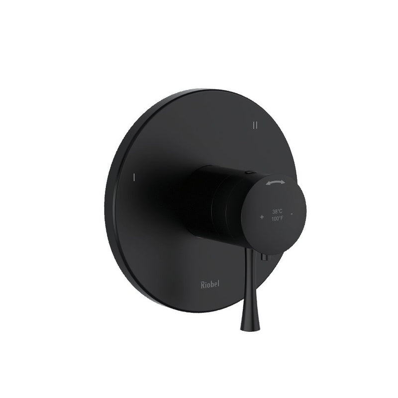 Riobel Edge TEDTM45 3-way Type TP thermostaticpressure balance coaxial valve trim (Without Rough-in)
