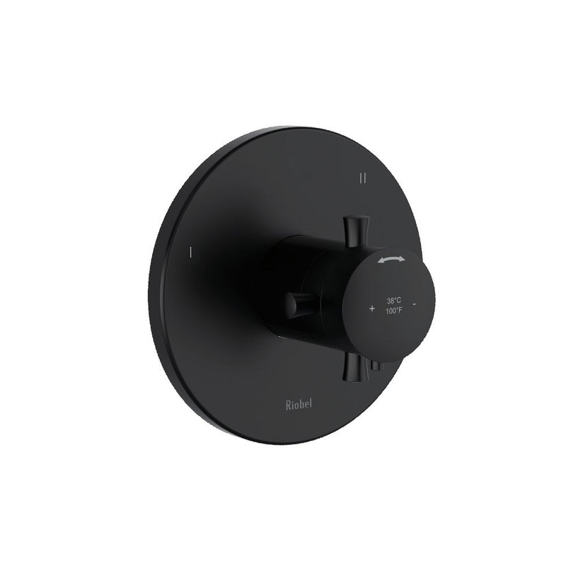 Riobel Edge TEDTM47 3-way no share Type T/P coaxial valve trim (Without Rough-in)