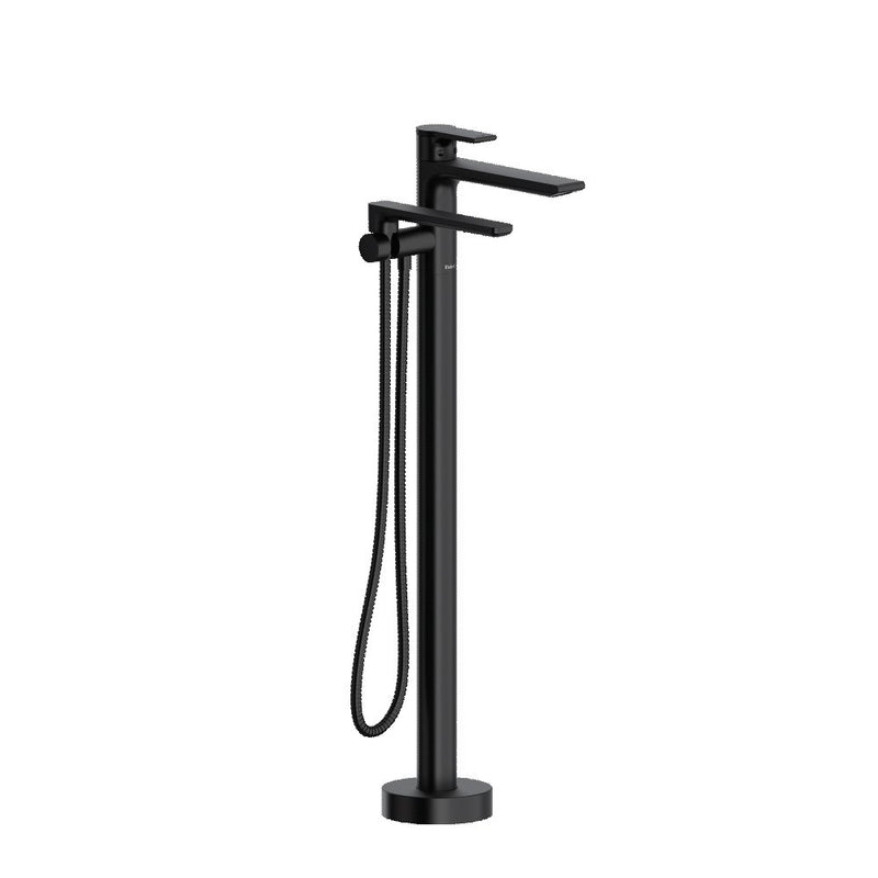 Riobel Fresk TFR39 2-way Type T (thermostatic) coaxial floor-mount tub filler with hand shower trim (Without Rough-in)