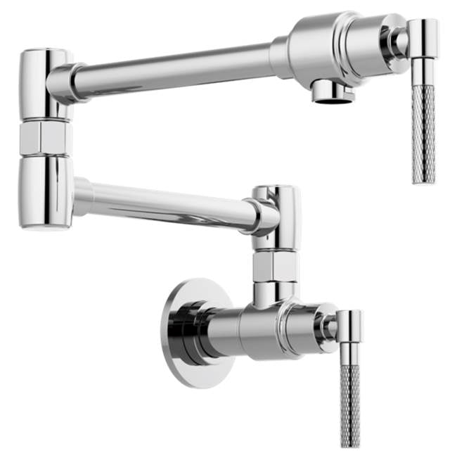 BRIZO LITZE 62843LF WALL MOUNT POT FILLER WITH KNURLED HANDLE