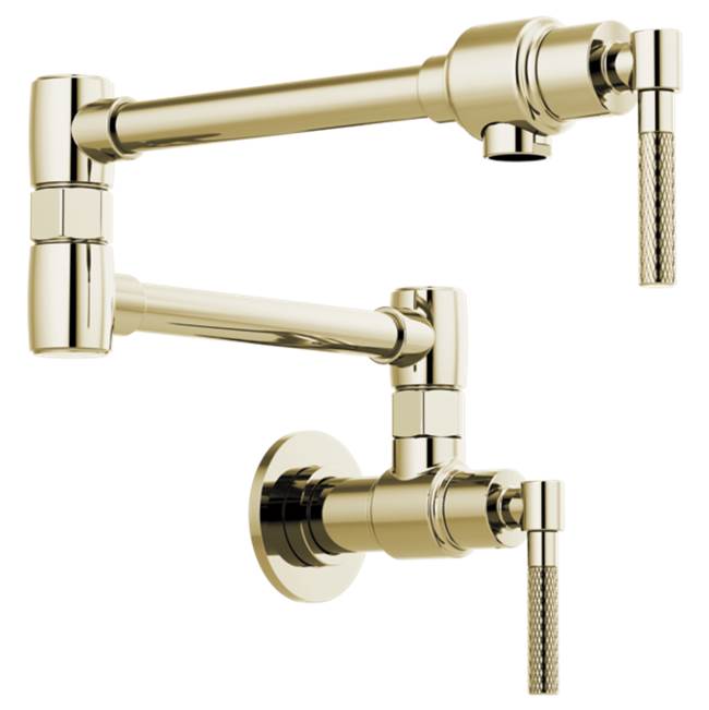 BRIZO LITZE 62843LF WALL MOUNT POT FILLER WITH KNURLED HANDLE