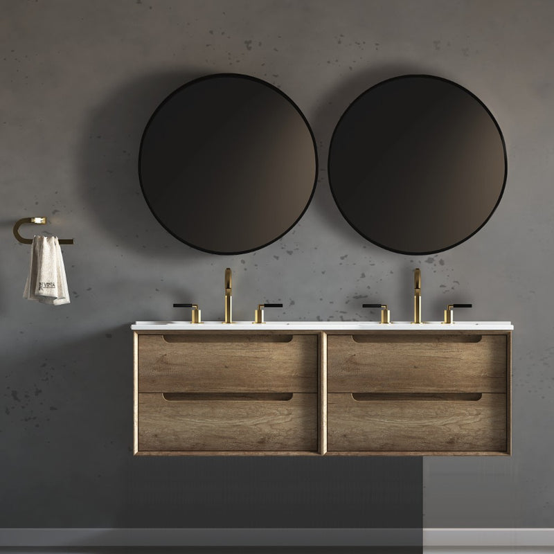 Virta Ashley 61 Inch Wall Hung Double Sink Vanity