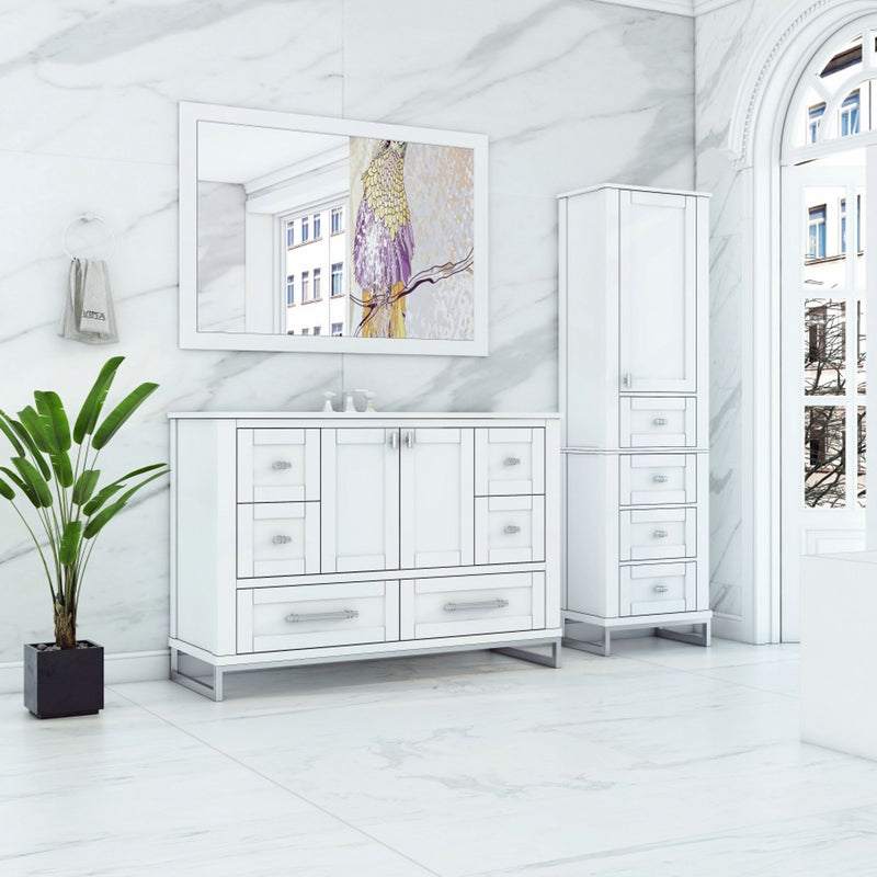 Virta Hampton 48 Inch Floor Mount Single Sink Vanity with Metal Legs