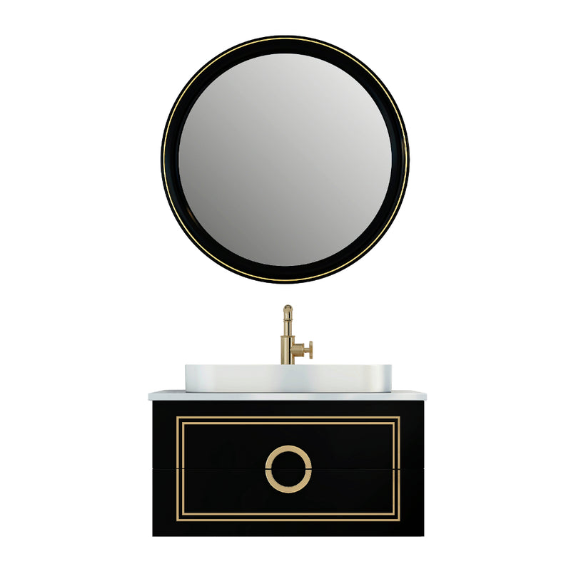 Virta Sarah 30 Inch Wall Hung Single Sink Vanity